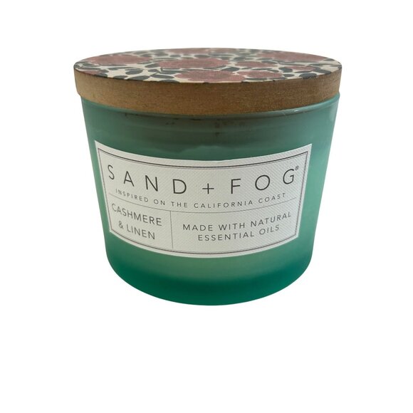 Sand + Fog Candle Cashmere & Linen Hand-poured Double Wick Sustainability Gift - Picture 2 of 7